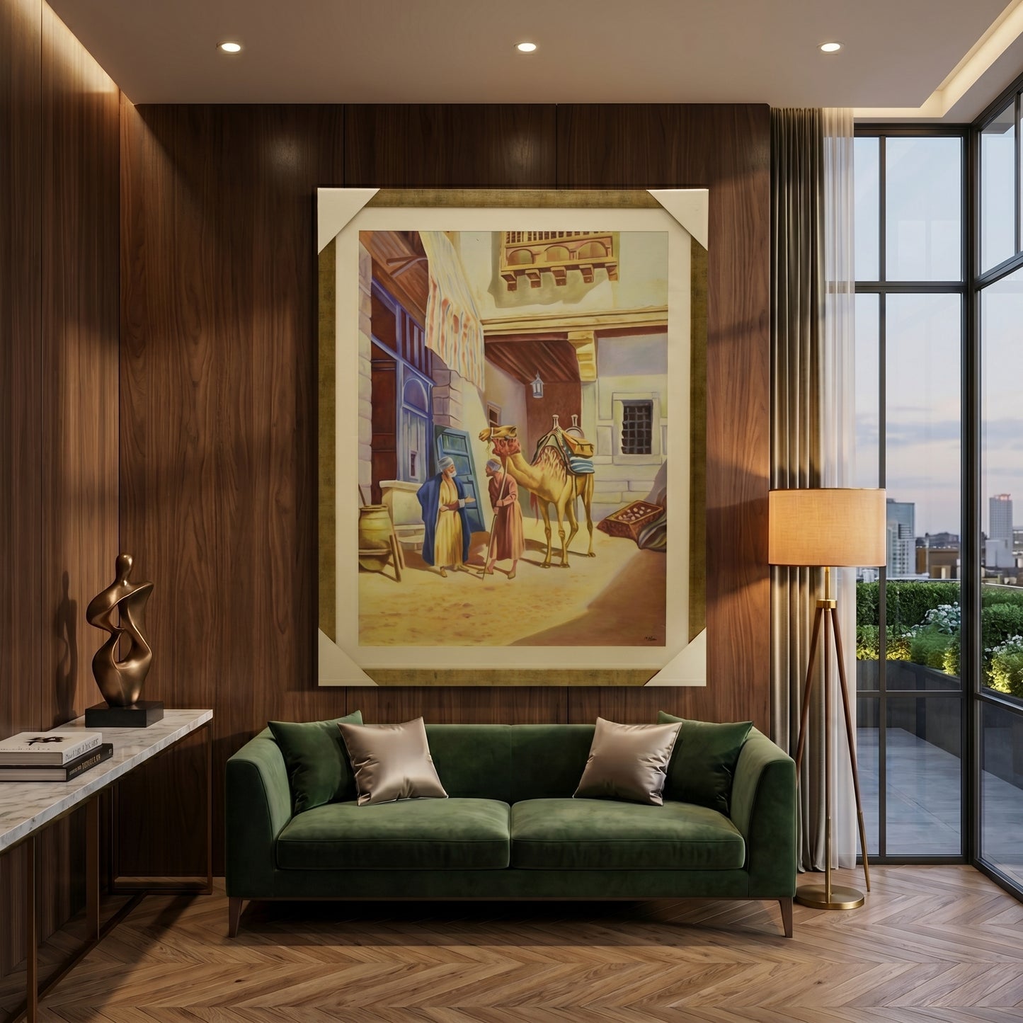 Desert Heritage™ – Arabic Cultural Handmade Oil Painting on Canvas