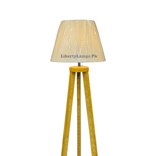 💡 Wooden Tripod Floor Lamp with Table (Single) 💡