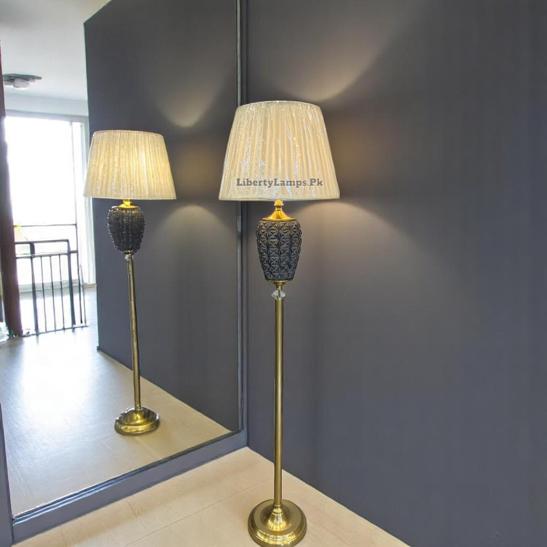 💡 Terracotta Blue Floor Lamp (Single) 💡