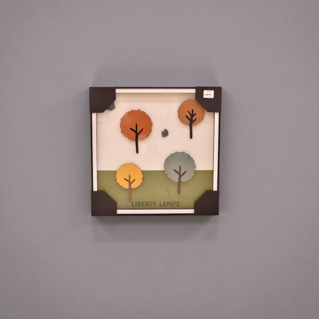 Crystal Waves – 3D Framed Wall Painting (Single)