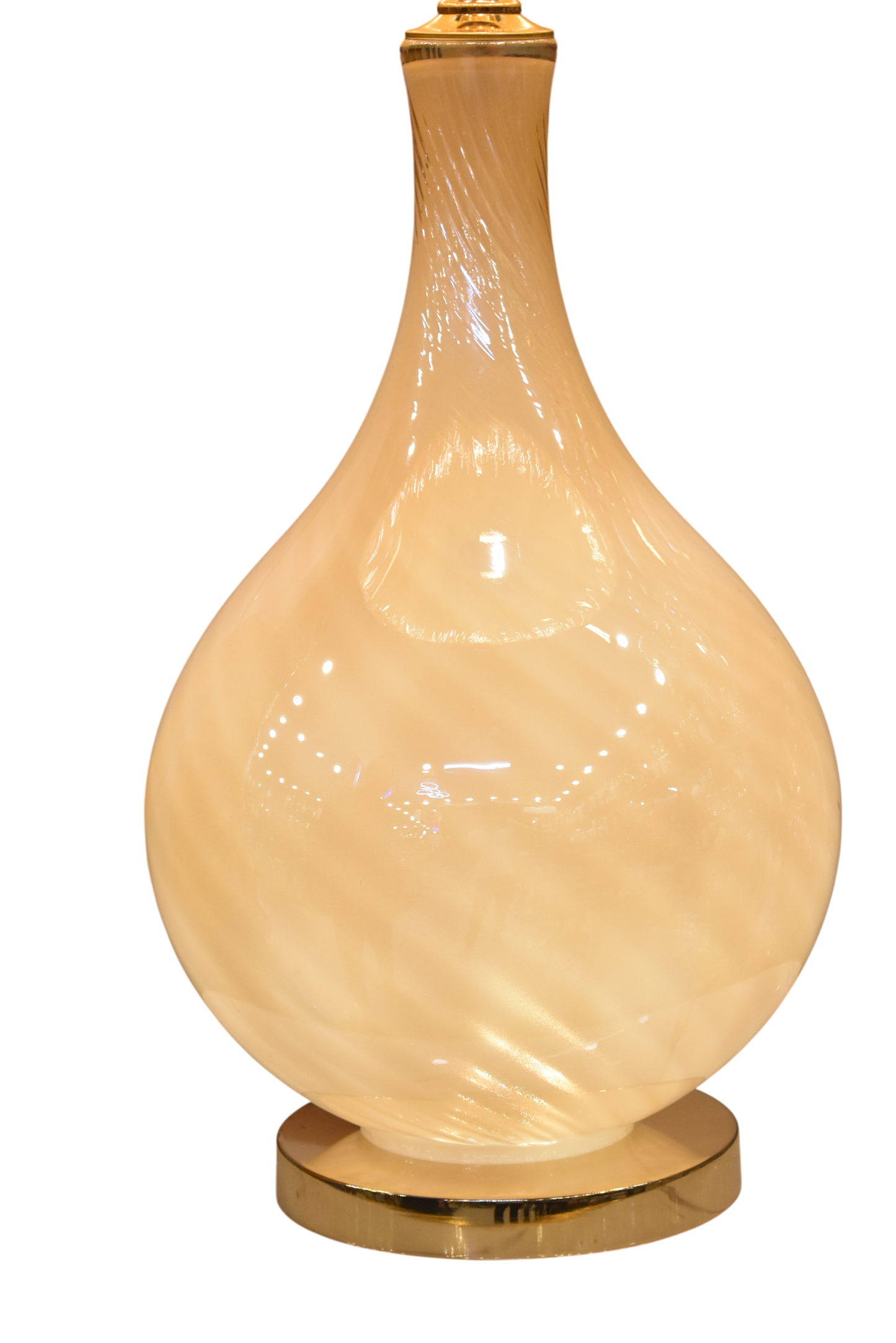 SilkyGlow Tall Glass Table Lamp (Pair)