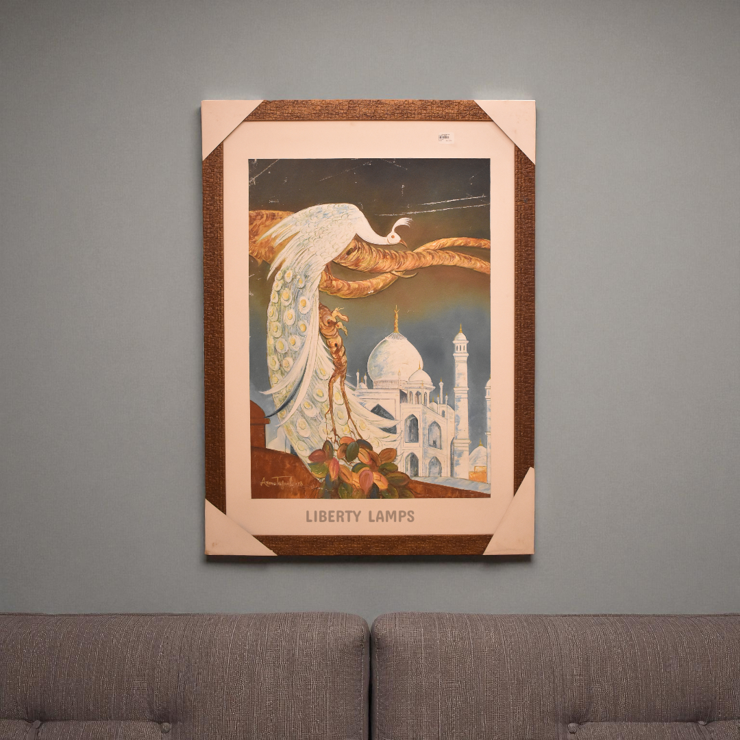 Majestic Taj Panorama Oil Painting (Single)