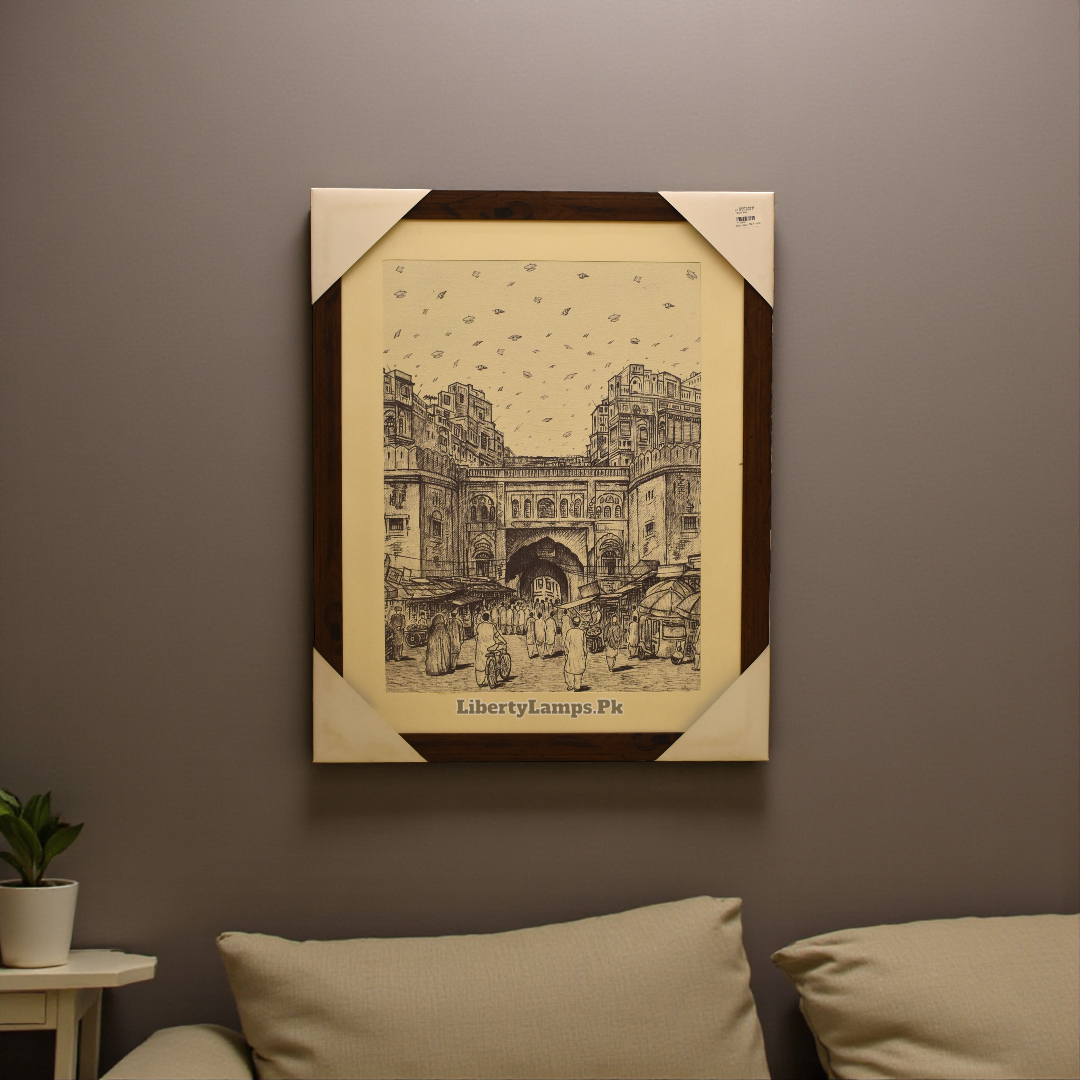 Old Lahore Pencil Sketch (Single)