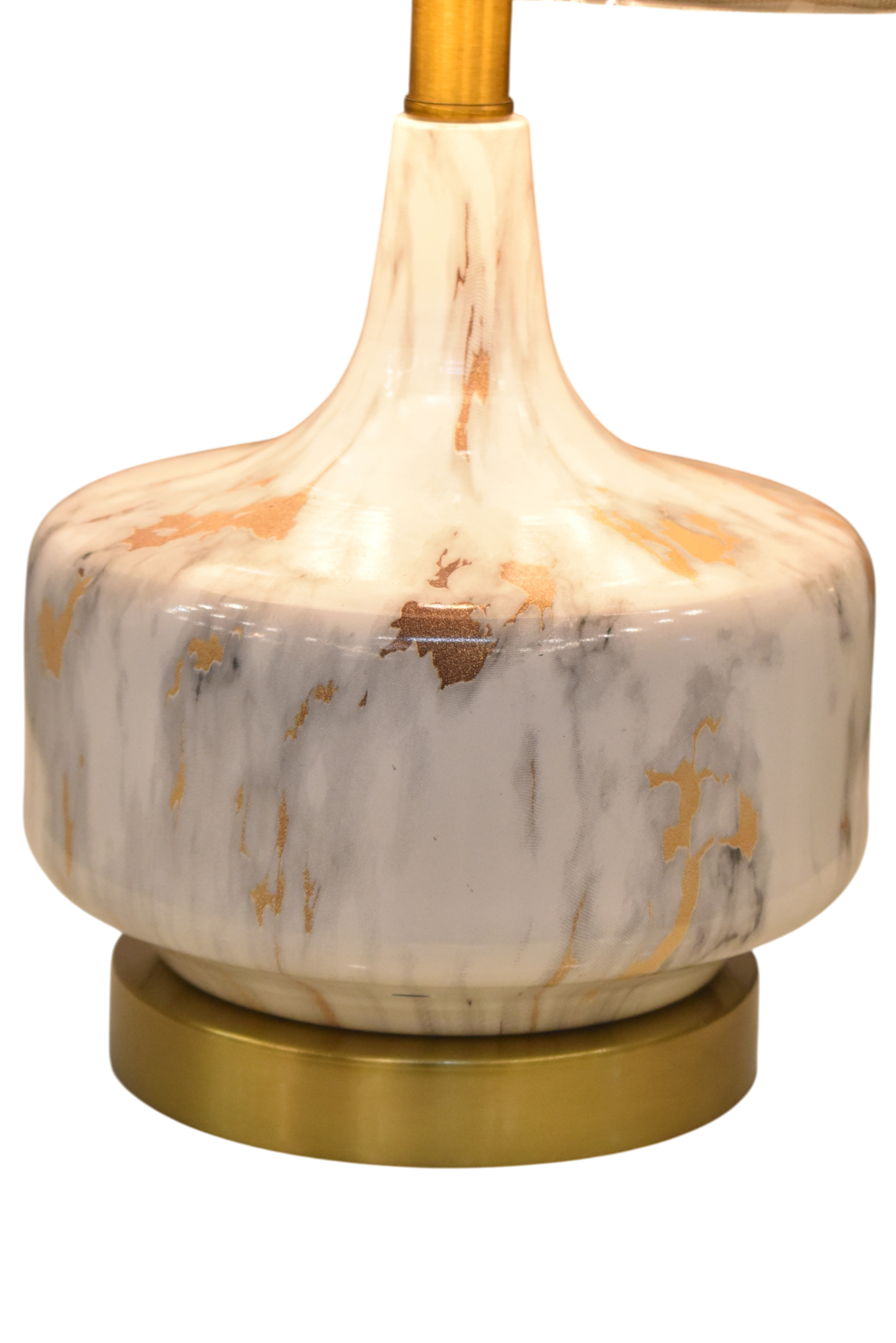 Marbeluxe Textured Metal Table Lamp (Pair)