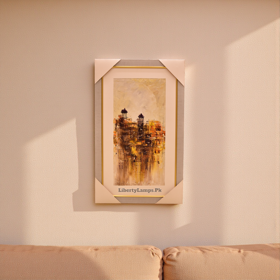 Old City Heritage Oil Painting on Canvas (Single)