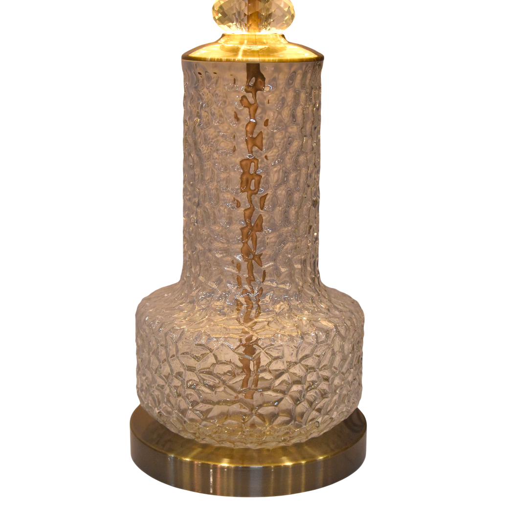 ✨ Crystal Edge Cutting Glass Table Lamp (Pair) ✨