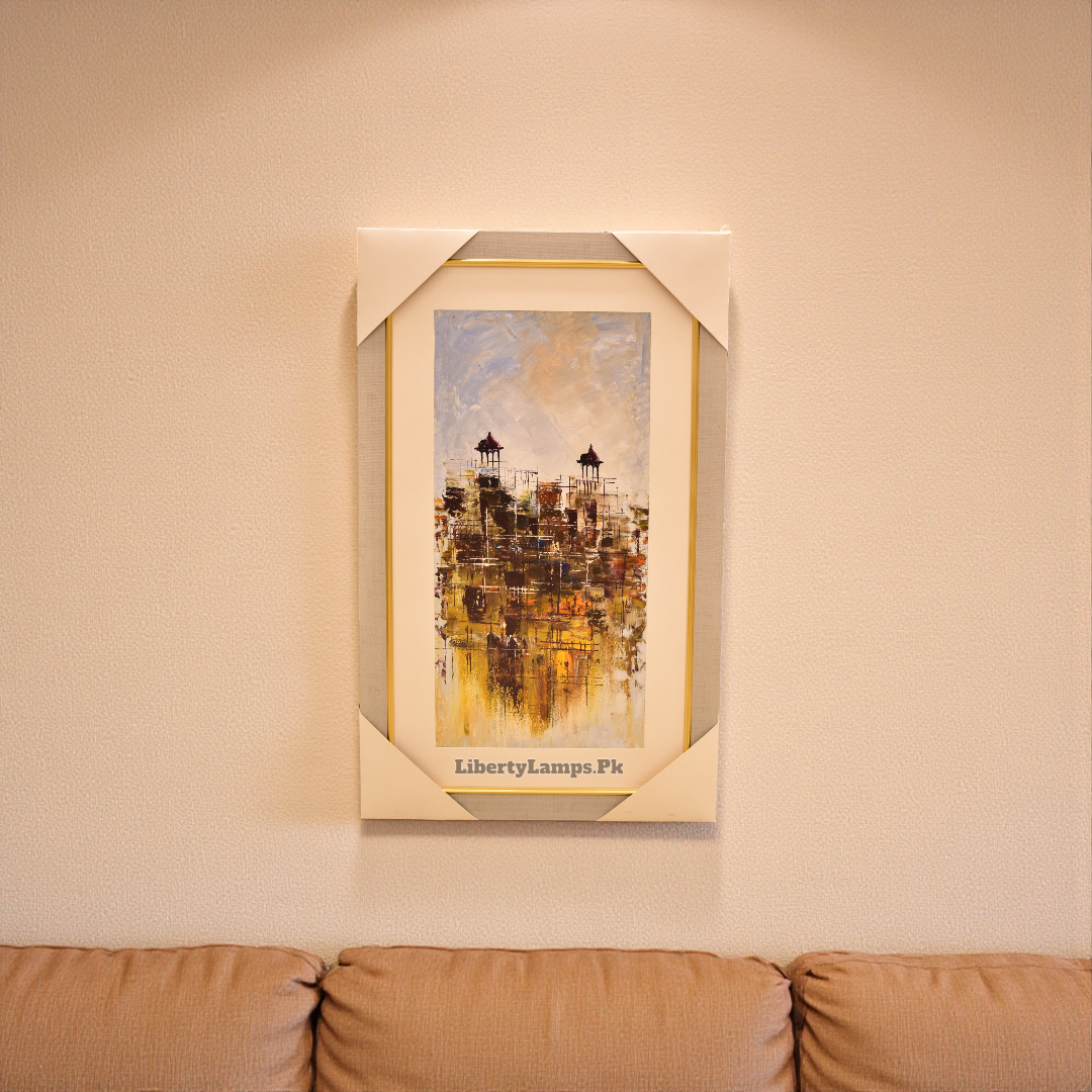 Old City Charm Oil Painting on Canvas (Single)