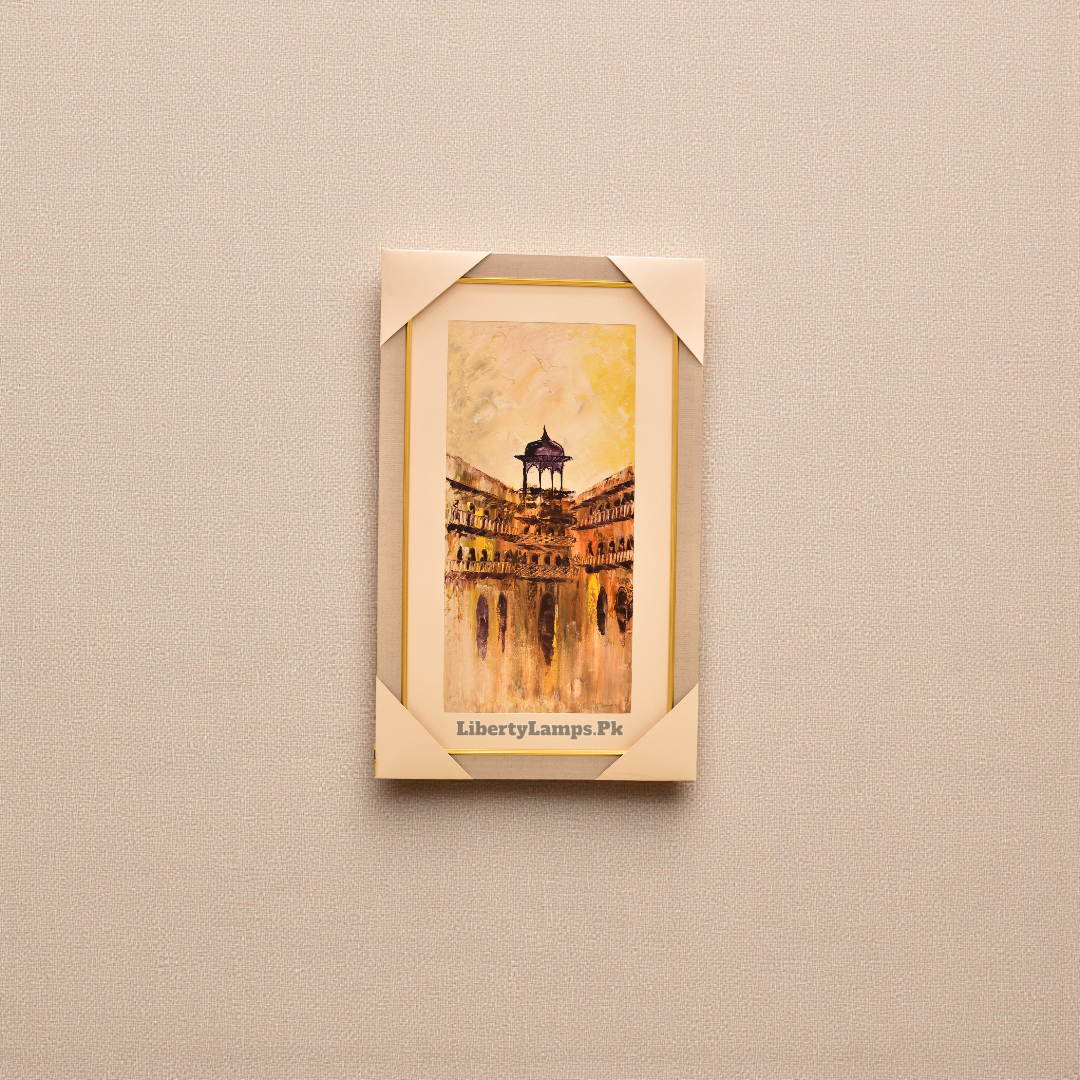 Old City Heritage Oil Painting on Canvas (Single)