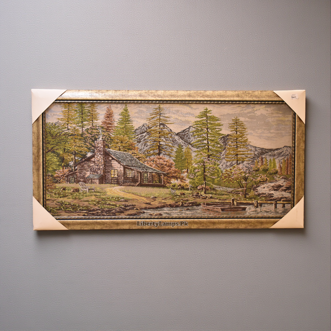 Golden Meadows – Landscape Oil Painting on Canvas (Single)