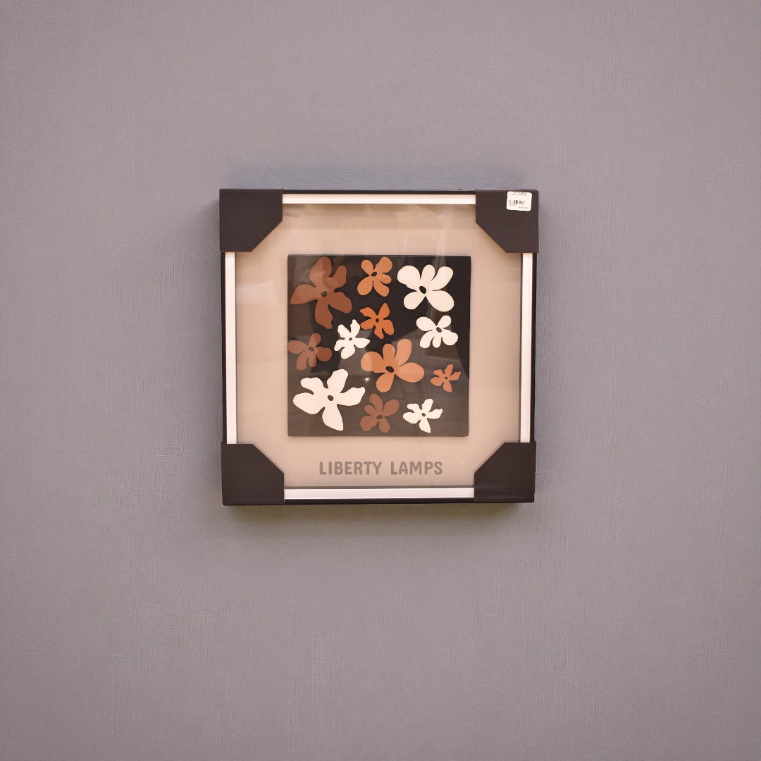 Silver Echo – 3D Framed Wall Painting (Single)