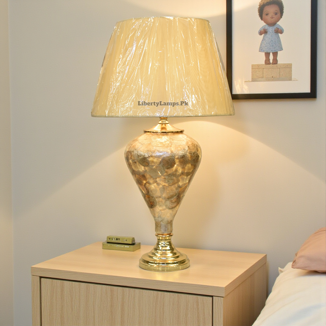 Mother of Pearl Double Light Table Lamp (Pair)