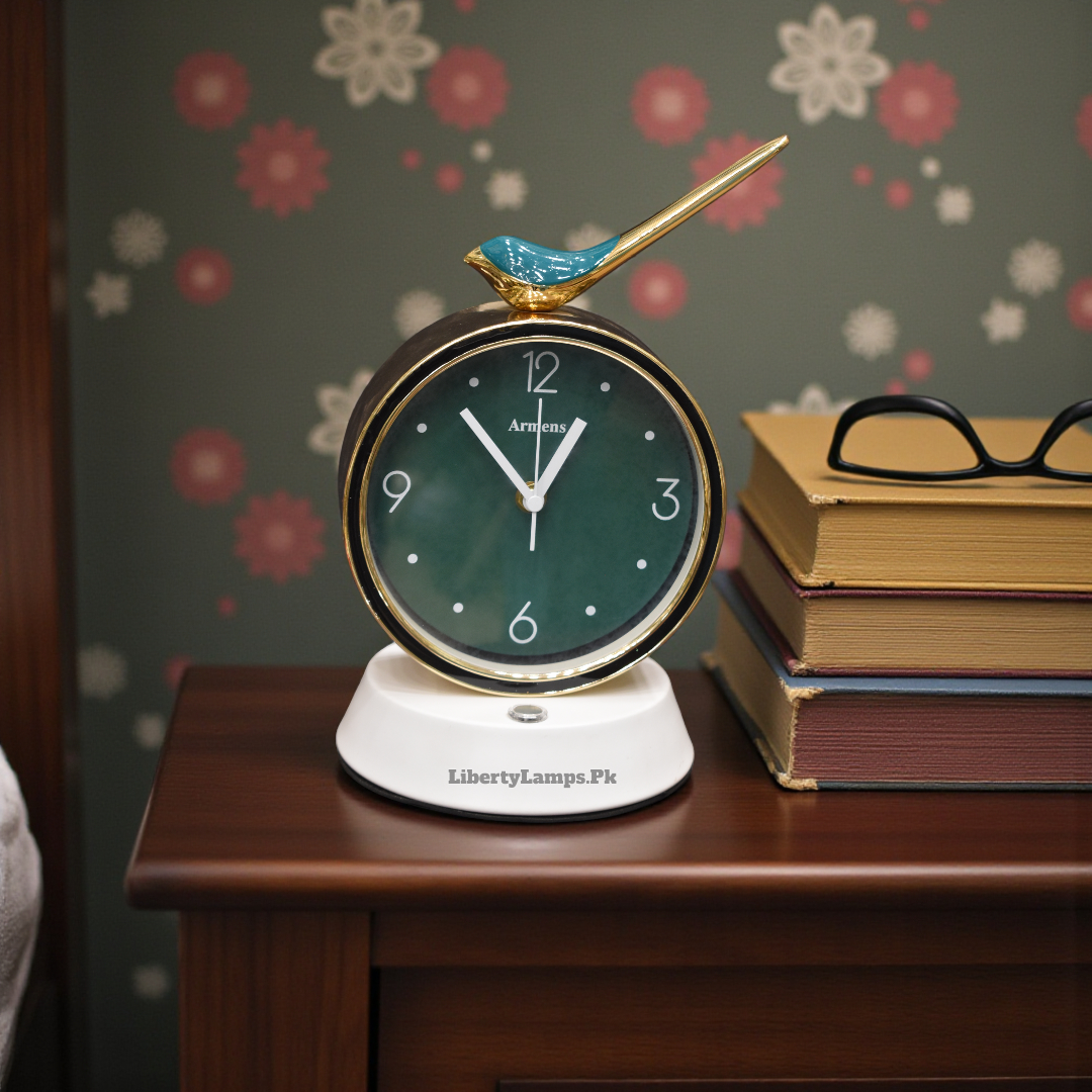 Illuminated Table Clock with Double Light (Single)