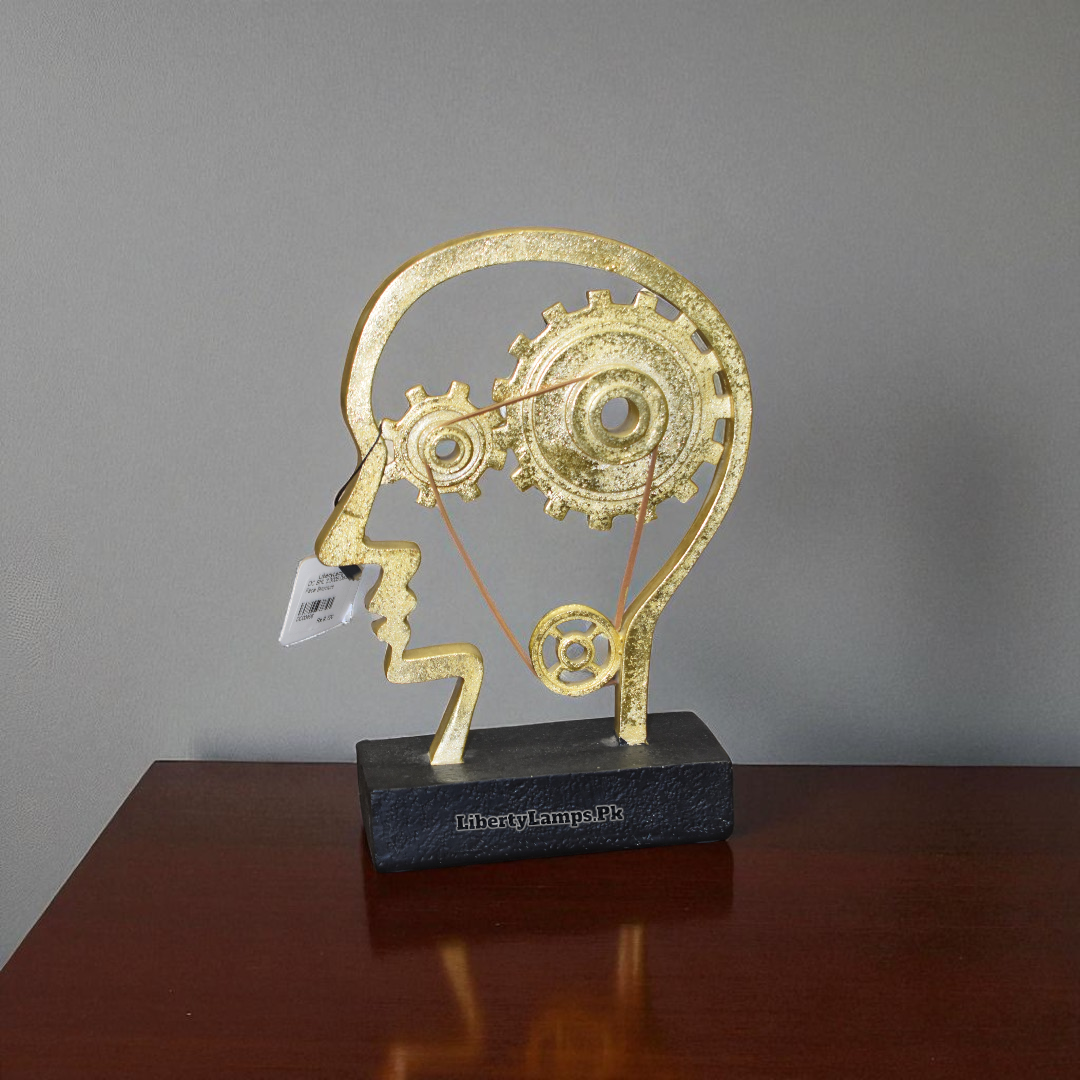 Metal Man Brain Decoration Piece (Single) 🧠✨