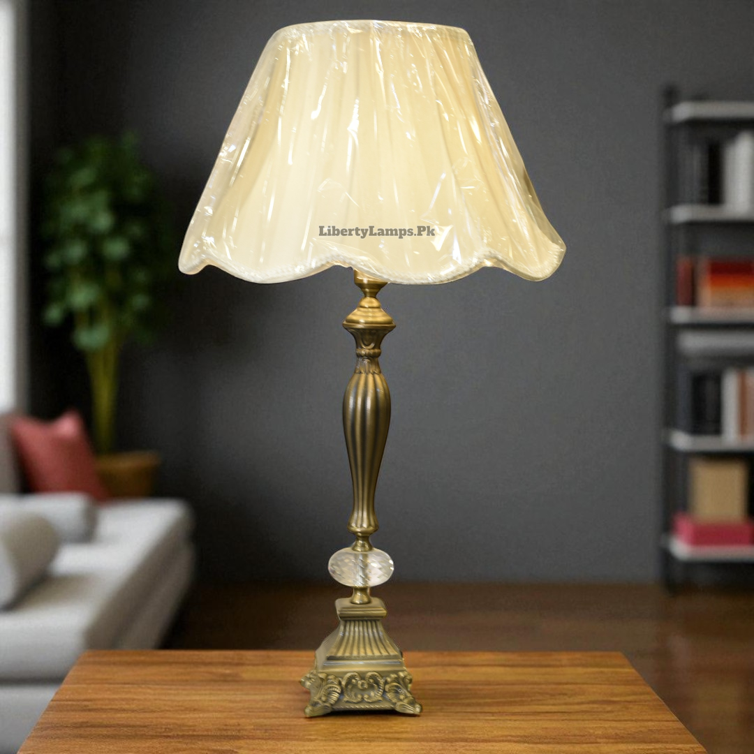 Majestic Metal Carving Table Lamp (Pair)