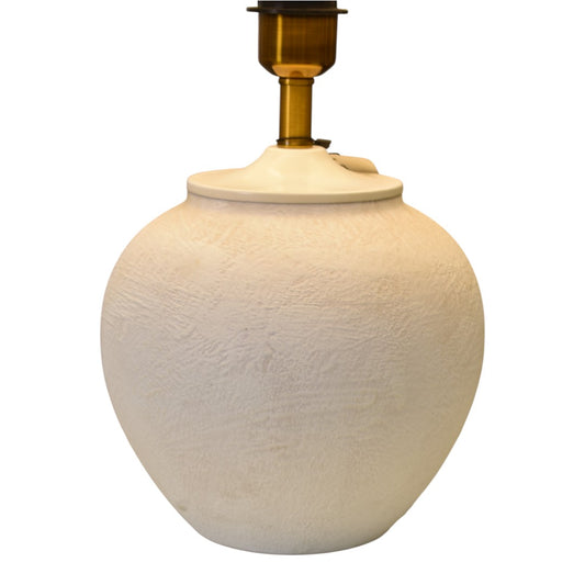 Ivory Glow White Terracotta Table Lamp (Pair) 🌿🤍