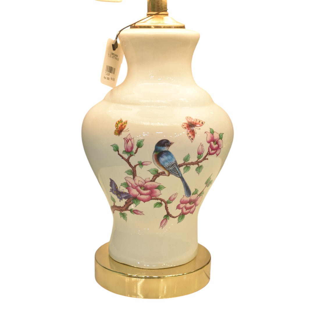 Ivory Grace White Ceramic Table Lamp (Pair)