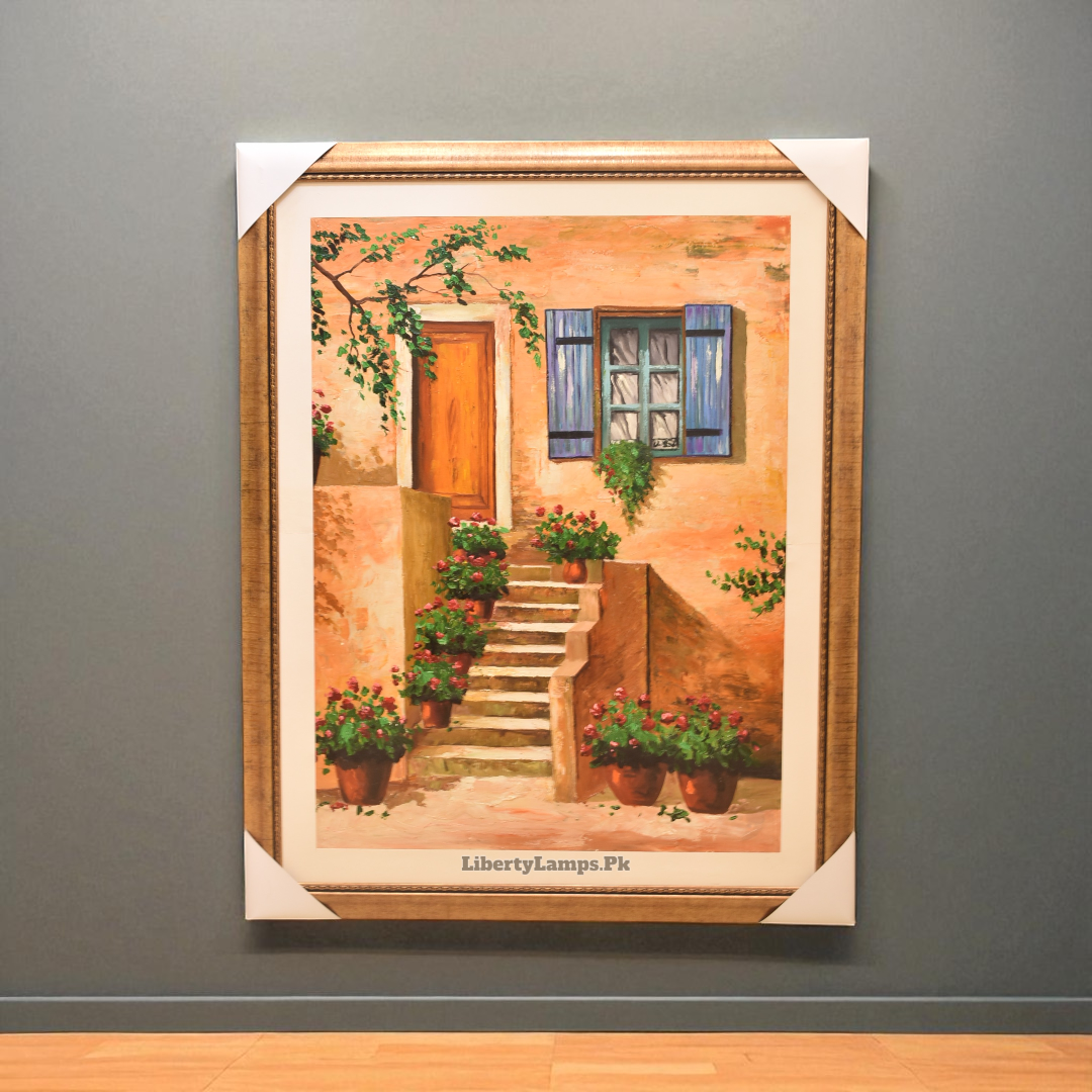 Heritage Old City Oil Painting on Canvas (Single) 🏙️✨