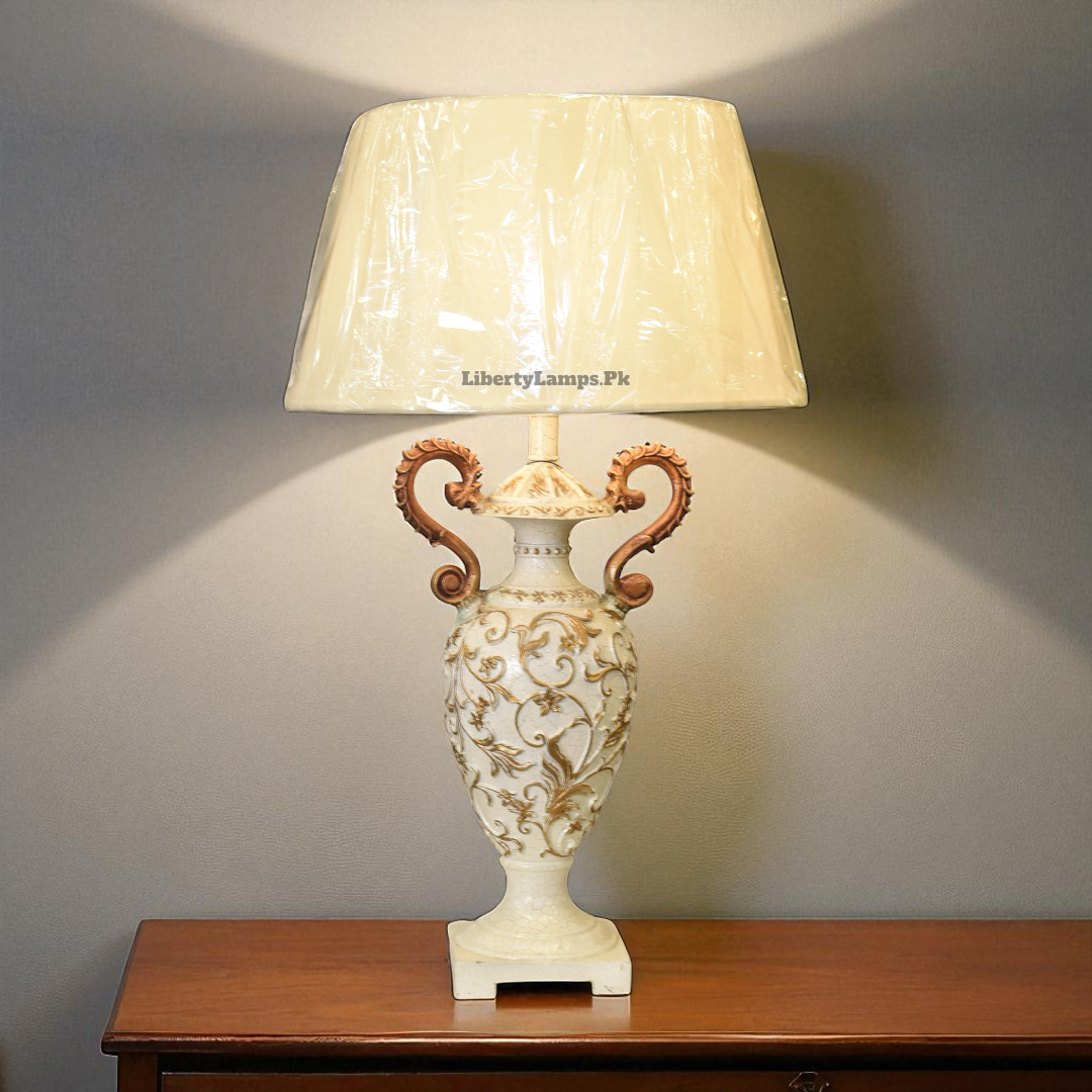 White Ryzen Elegance Table Lamp (Pair)