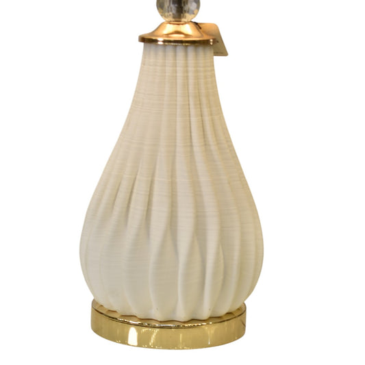 White Terracotta Elegance Table Lamp (Pair) 🌿🤍