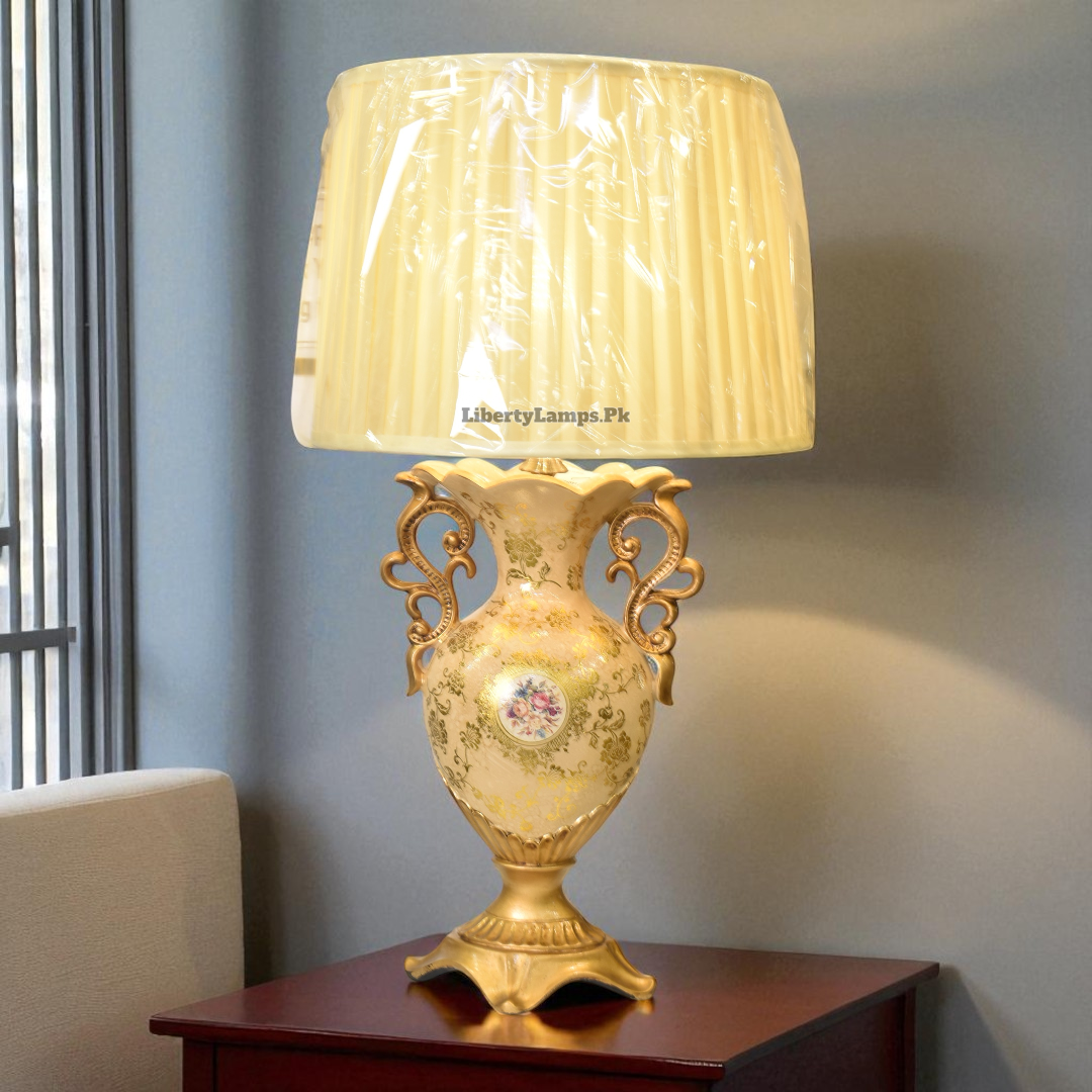 Fishbone Charm Metal Table Lamp (Pair)