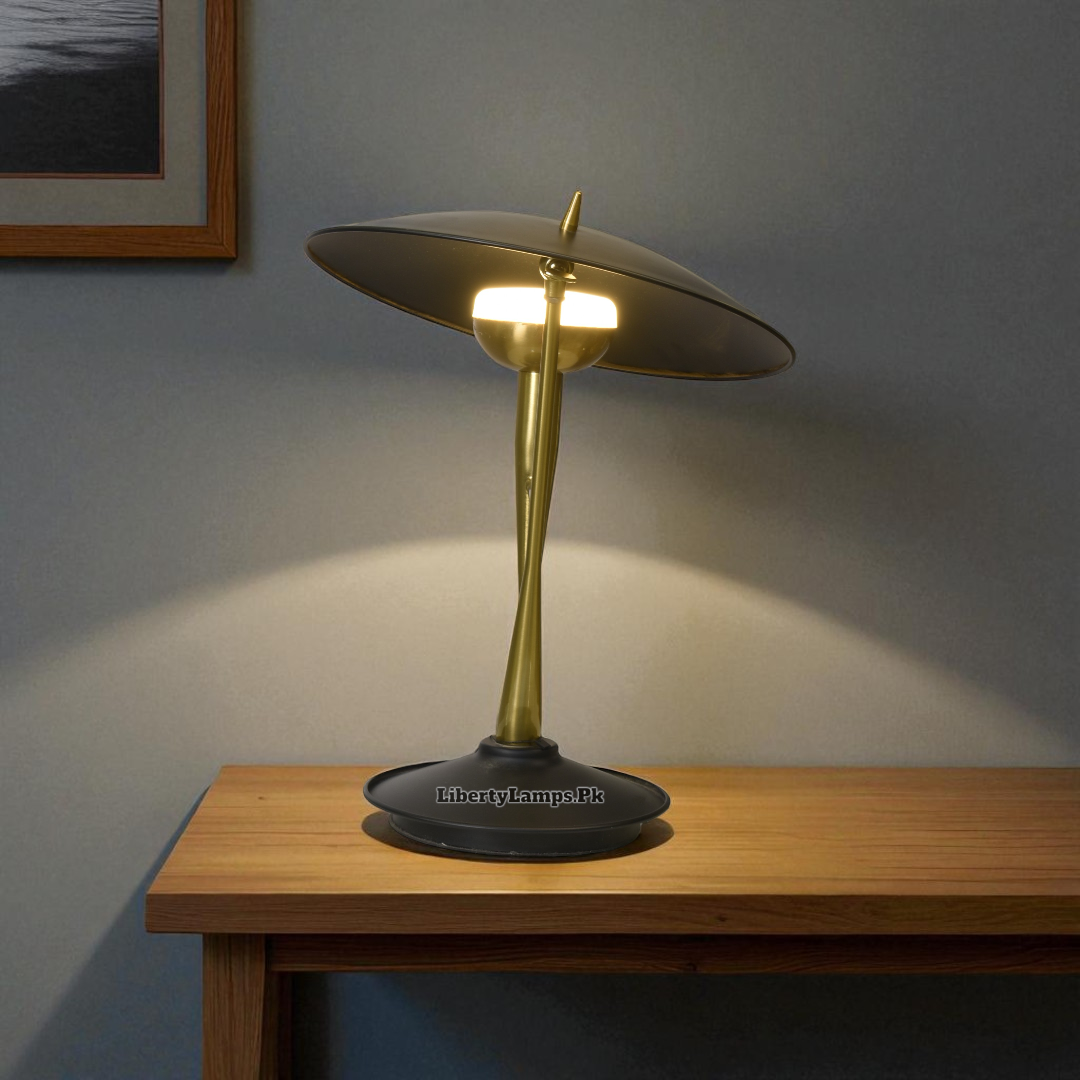 Aurora Edge Unique Design Metal Table Lamp (Pair)