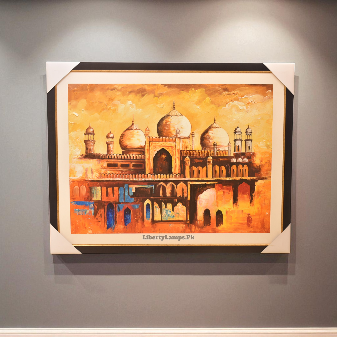 Majestic Taj Mahal Oil Painting on Canvas (Single) 🕌✨
