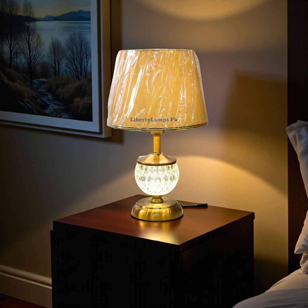 Radiant Metal Glow Double Light Table Lamp (Pair) ✨🌙