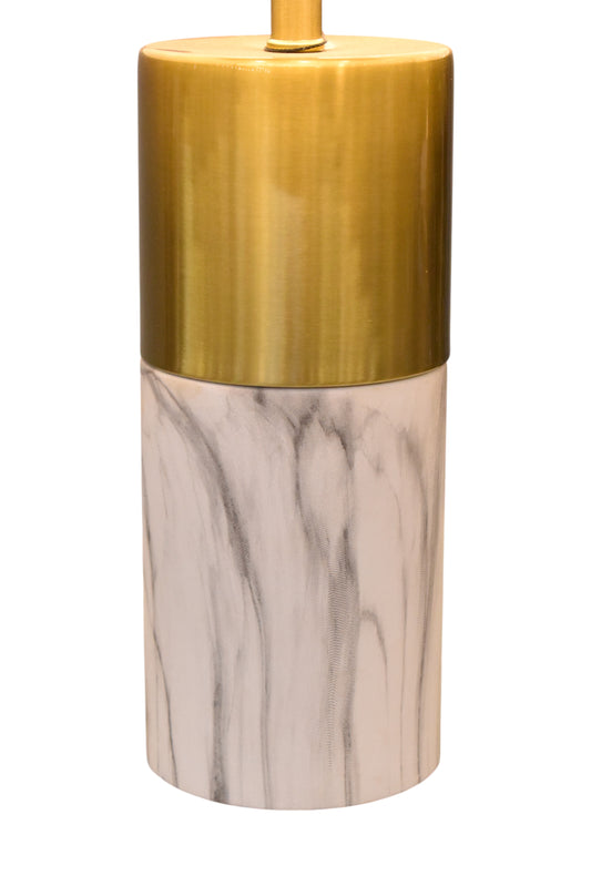 Marble Aura Metal Table Lamp (Pair)