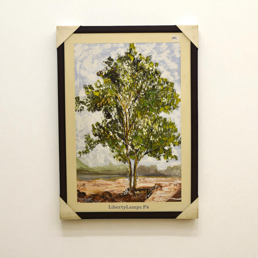 Golden Grove Tree Oil Painting (Single)