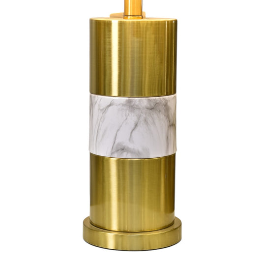 Eclipse Stone Metal & Marble Table Lamp (Pair)