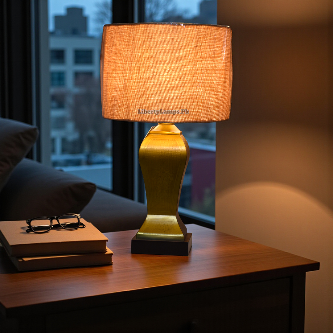 Imperial Shine Chinese Brass Table Lamp (Pair)