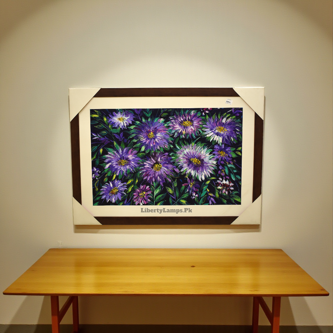 Blossom Symphony Floral Oil Painting on Canvas (Single)