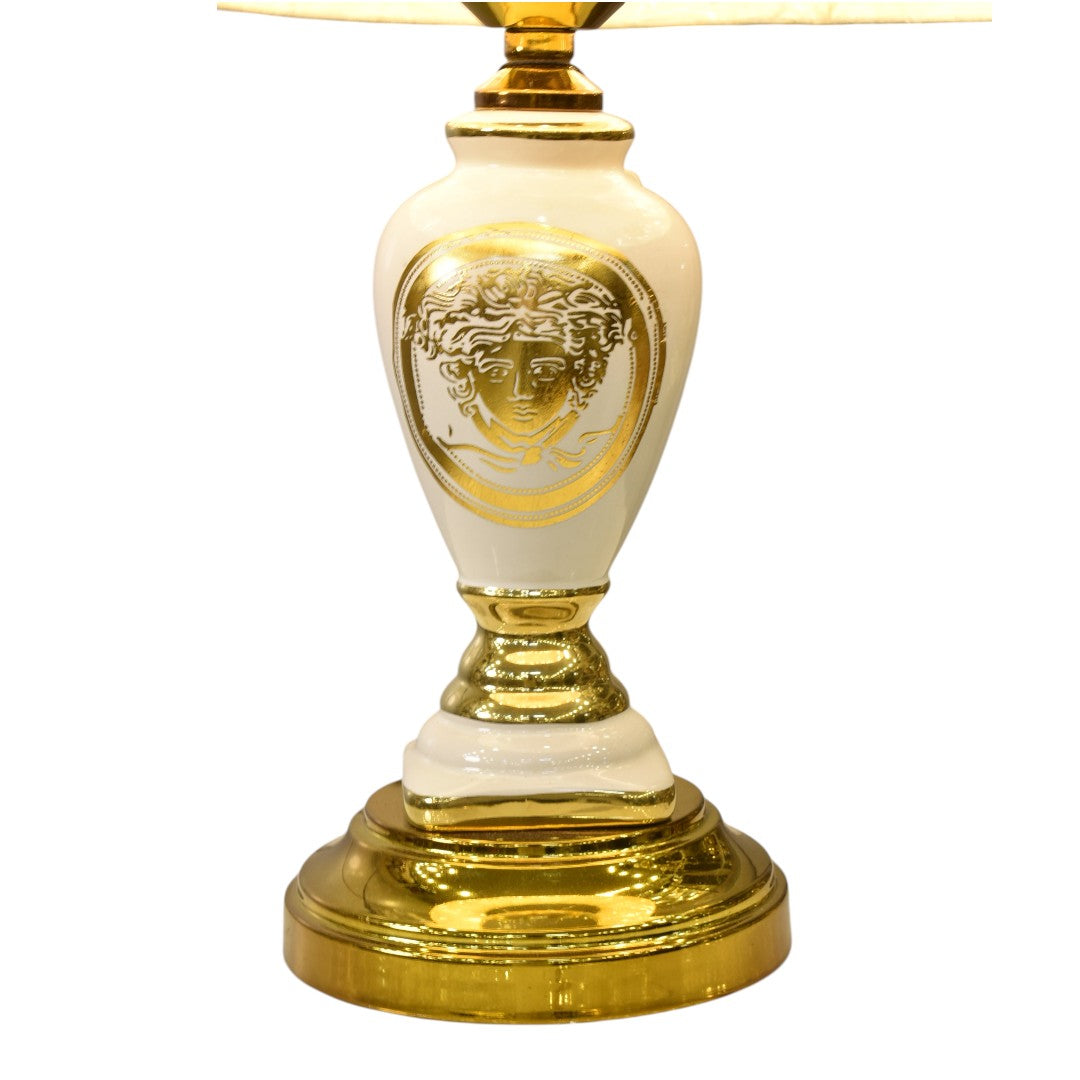 Pearl White Ceramic Table Lamp (Pair)