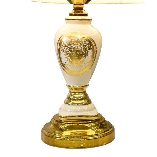 Pearl White Ceramic Table Lamp (Pair)