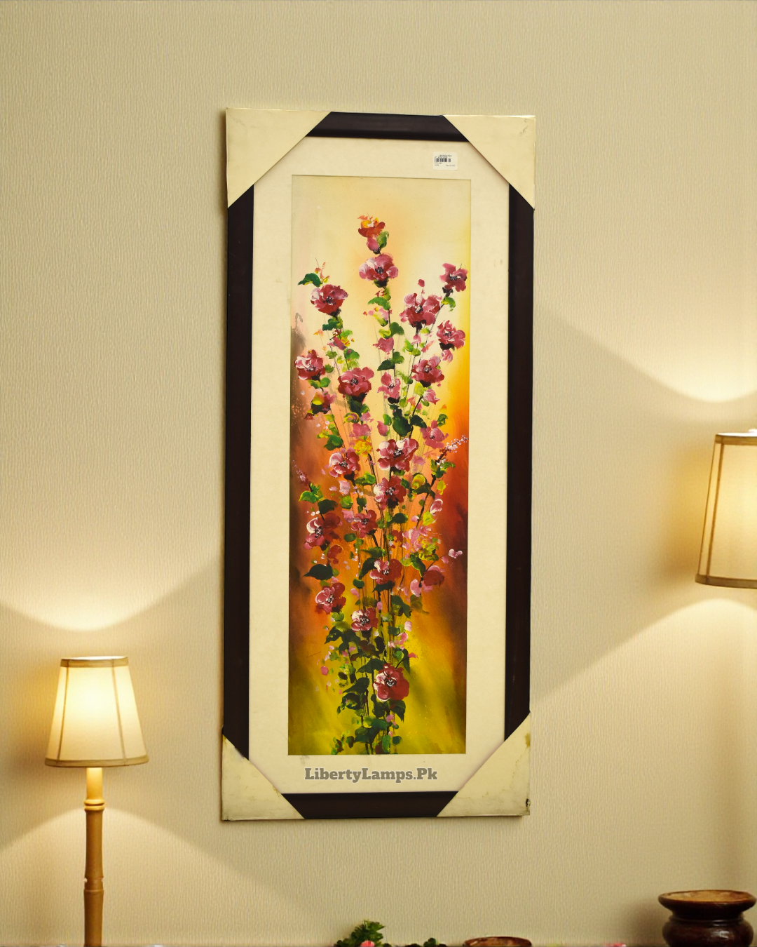 Blooming Grace Floral Oil Painting on Canvas (Single)