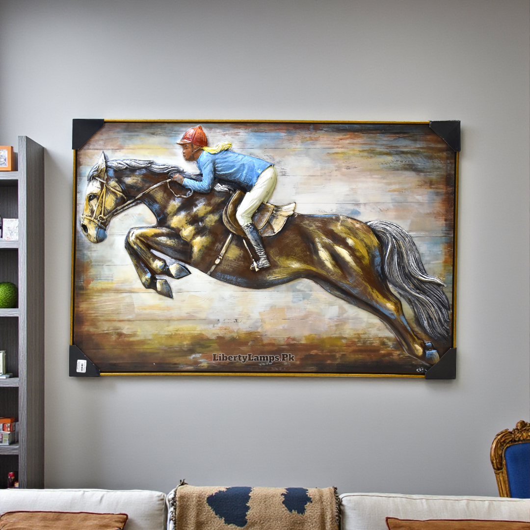 3D Horse Oil Painting on Canvas (Single)