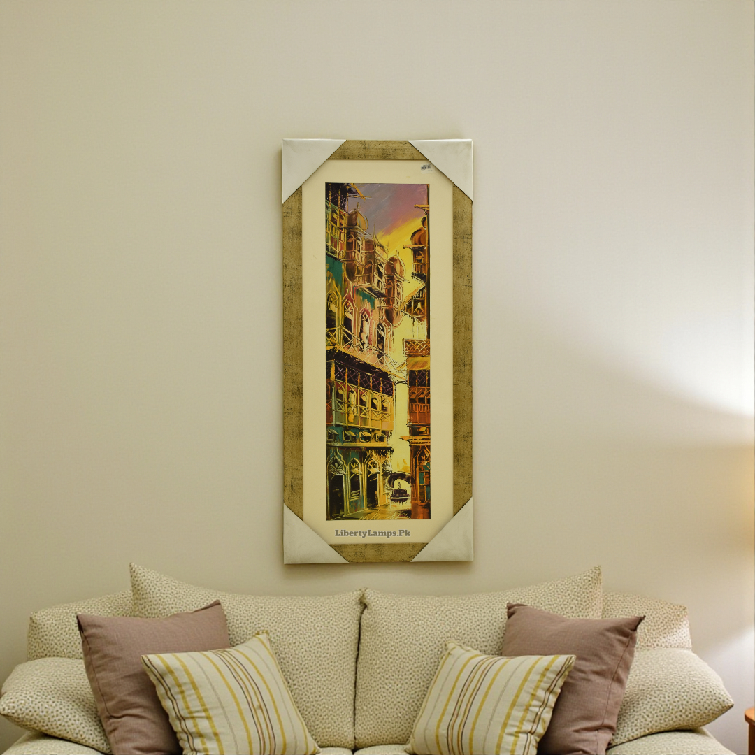 Vintage Heritage Old Oil Painting on Canvas (Single)