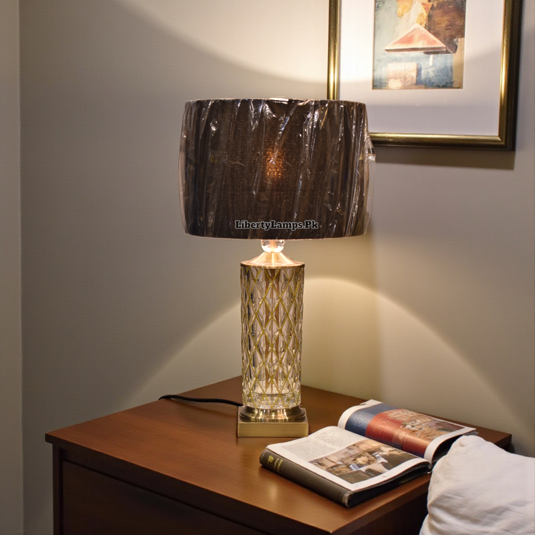 Cutting Glass Table Lamp (Pair)