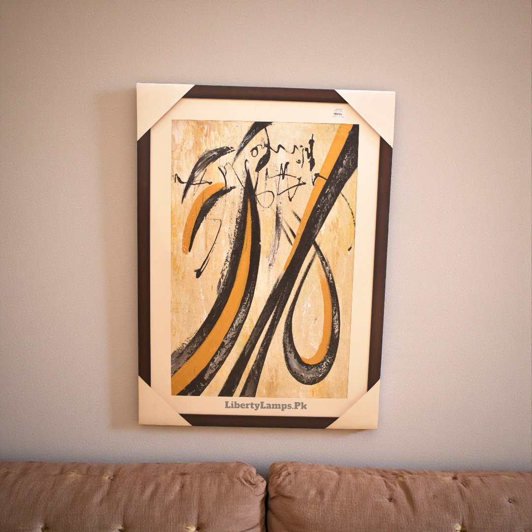 Golden Echo Abstract – Oil Painting (Single)