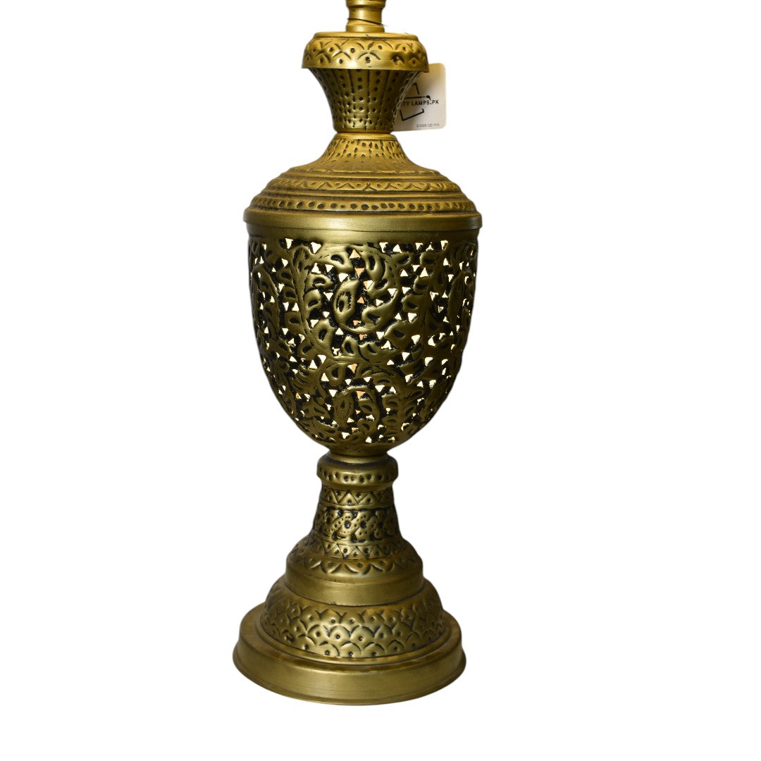 Regal Black Metal Table Lamp (Pair)