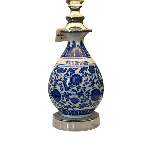 Blue Blossom Pottery Ceramic Table Lamp (Pair)