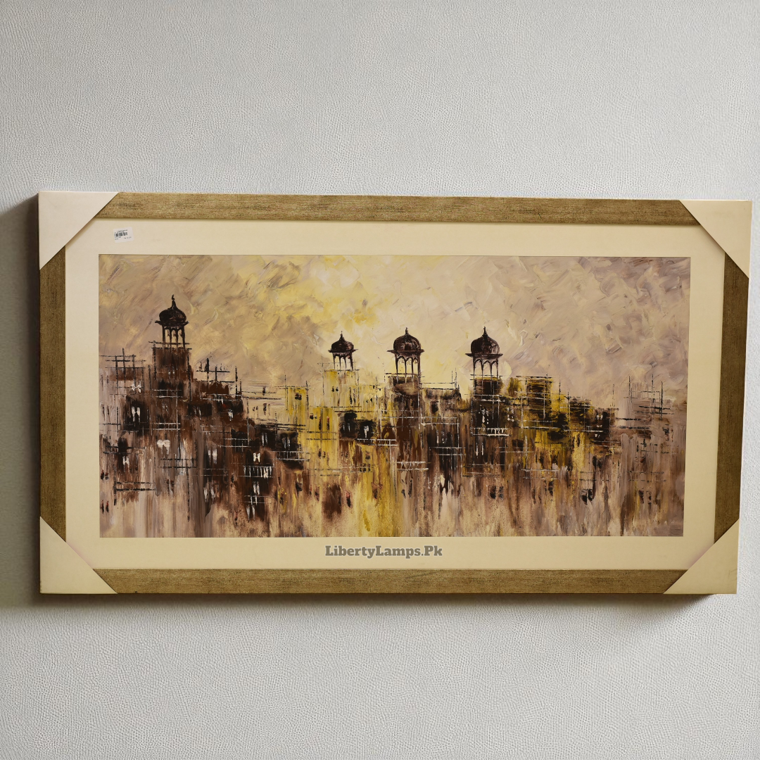 Timeless Glory – Old Mahal Oil Painting (Single)
