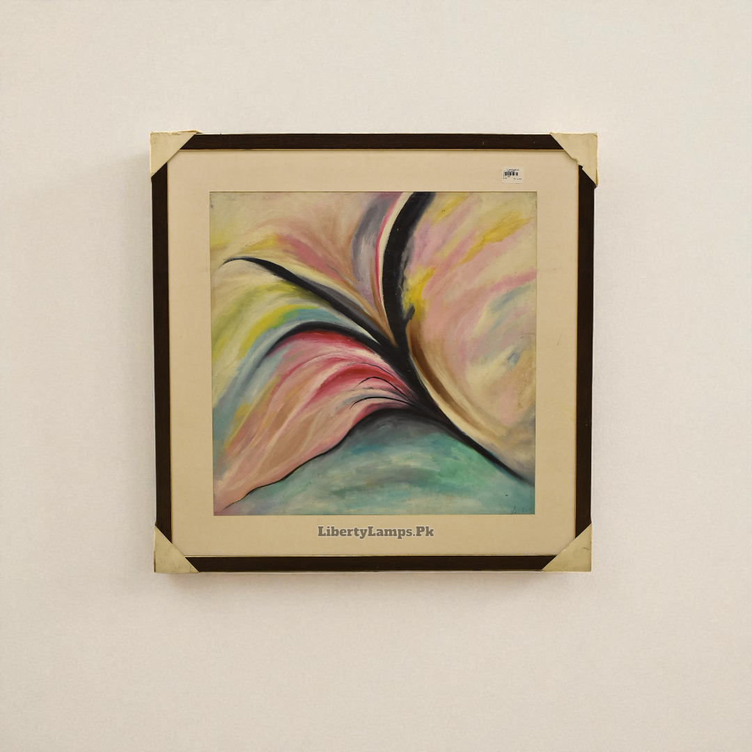 Golden Horizon – Abstract Oil Painting on Canvas (Single) ✨🎨