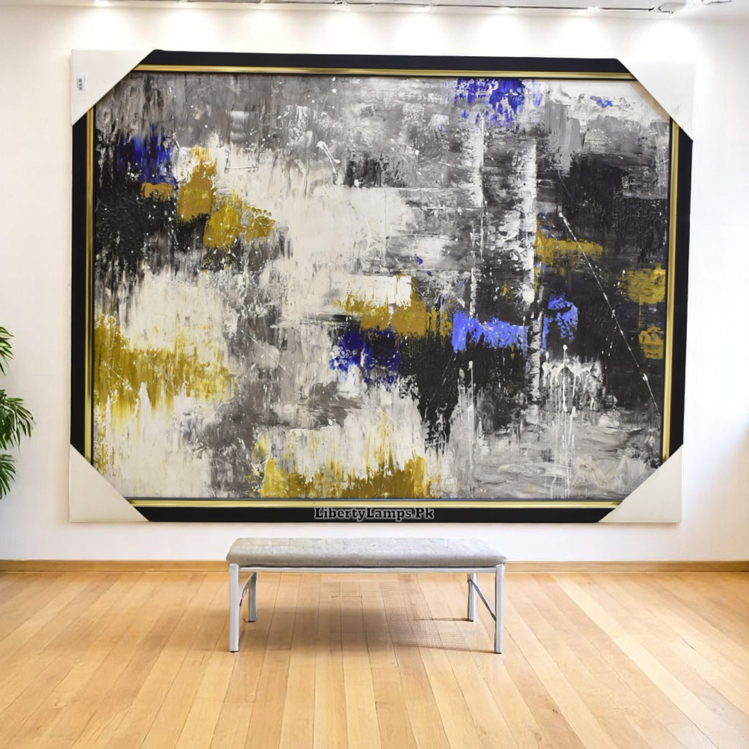 Ethereal Motion Abstract Oil Painting – 3x4 Ft Canvas Statement