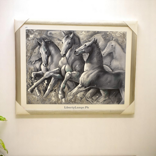 Wild Spirit Horse Oil Painting – 44x56 inch Canvas Elegance