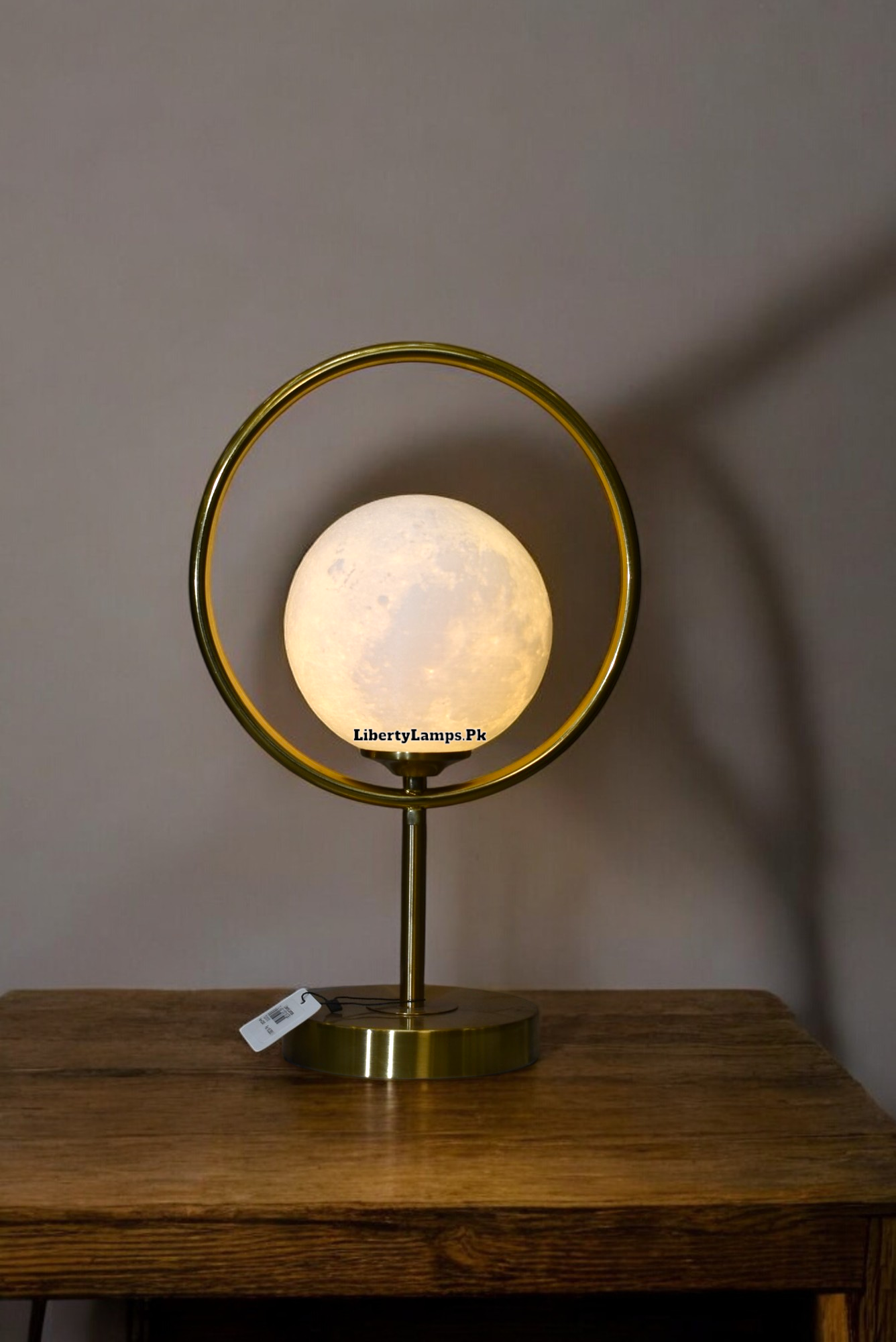 Ethereal Metal Table Lamp with Moonlight Glow (Pair)