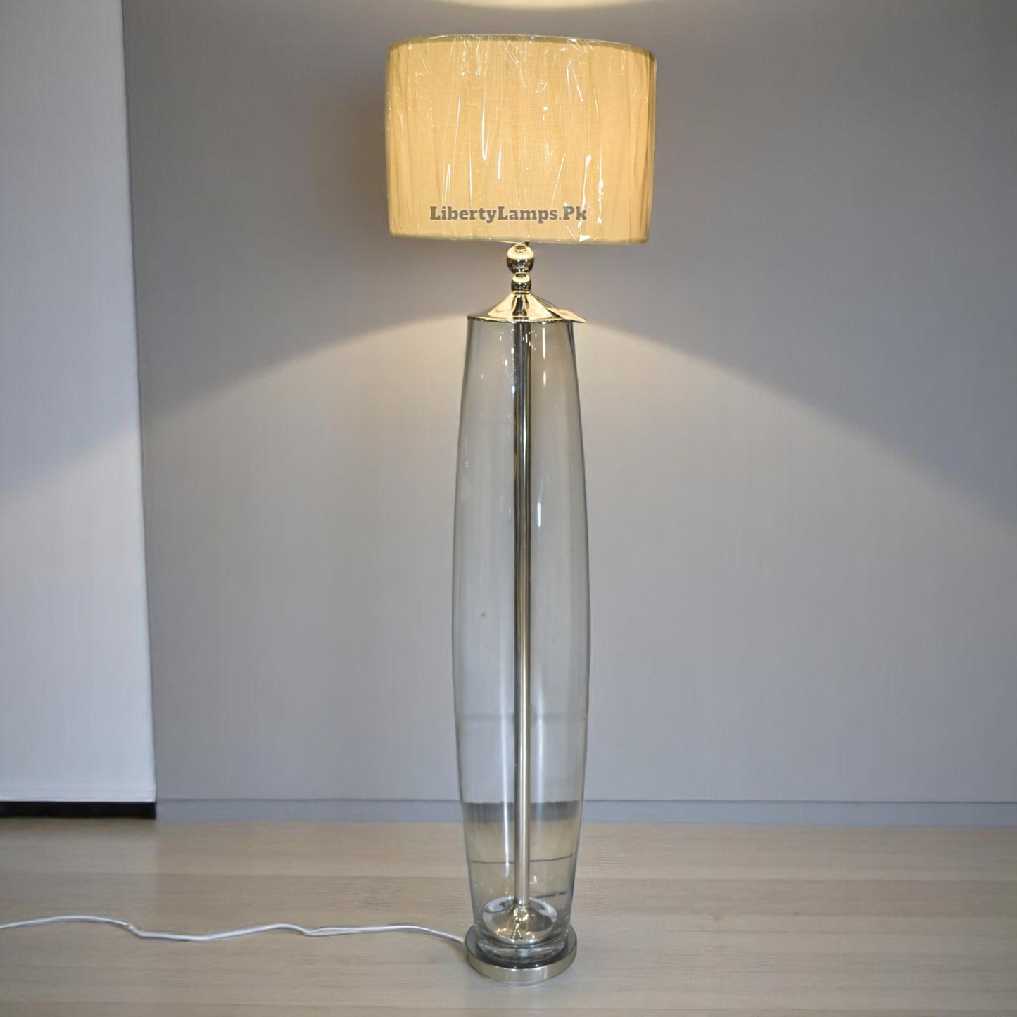 Lumine Oval Glass Floor Lamp (Single)