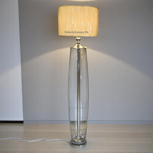 Lumine Oval Glass Floor Lamp (Single)