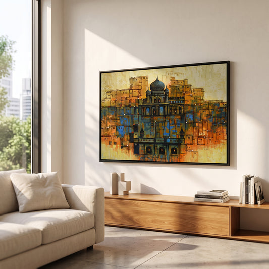 Heritage Streets™ – Old City Oil Painting on Canvas