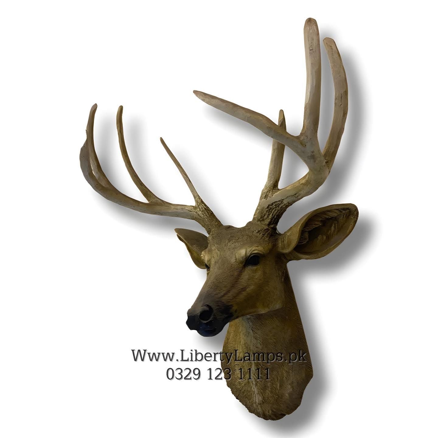 Majestic Wall-Mounted Deer Head Sculpture